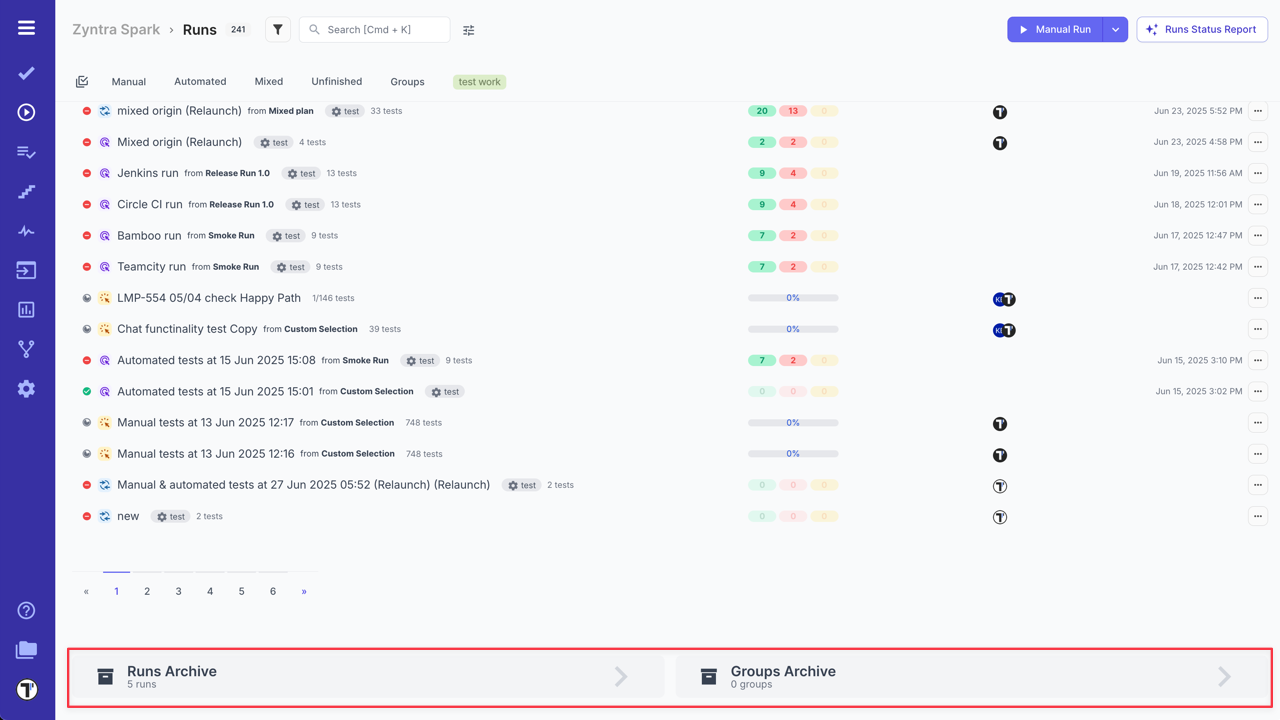 Testomat.io - Run overview